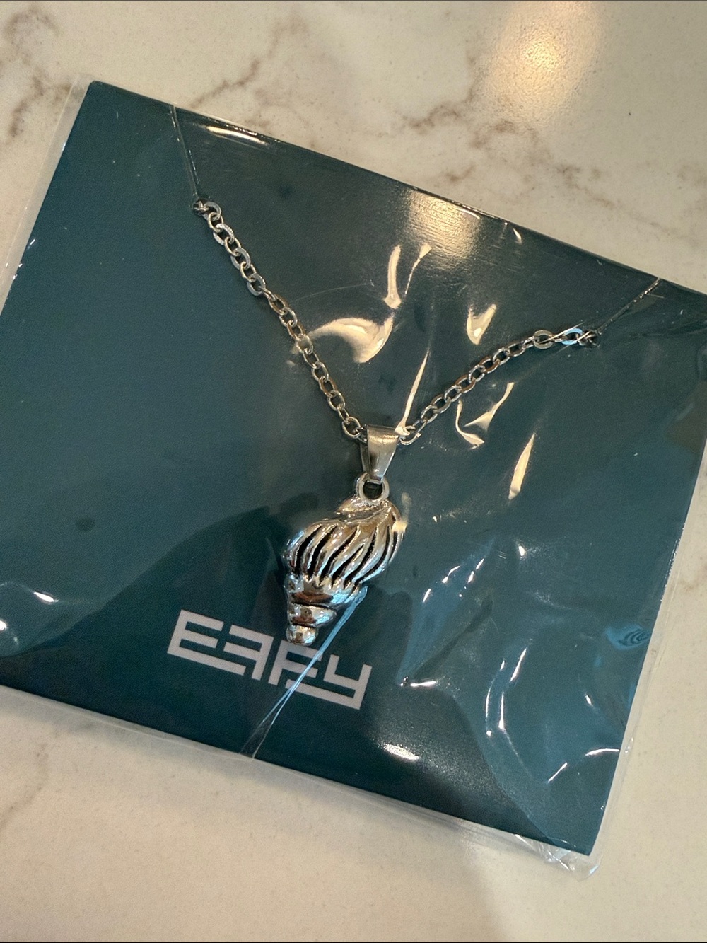 Effy Silver Seashell Silver-tone Pendant Necklace